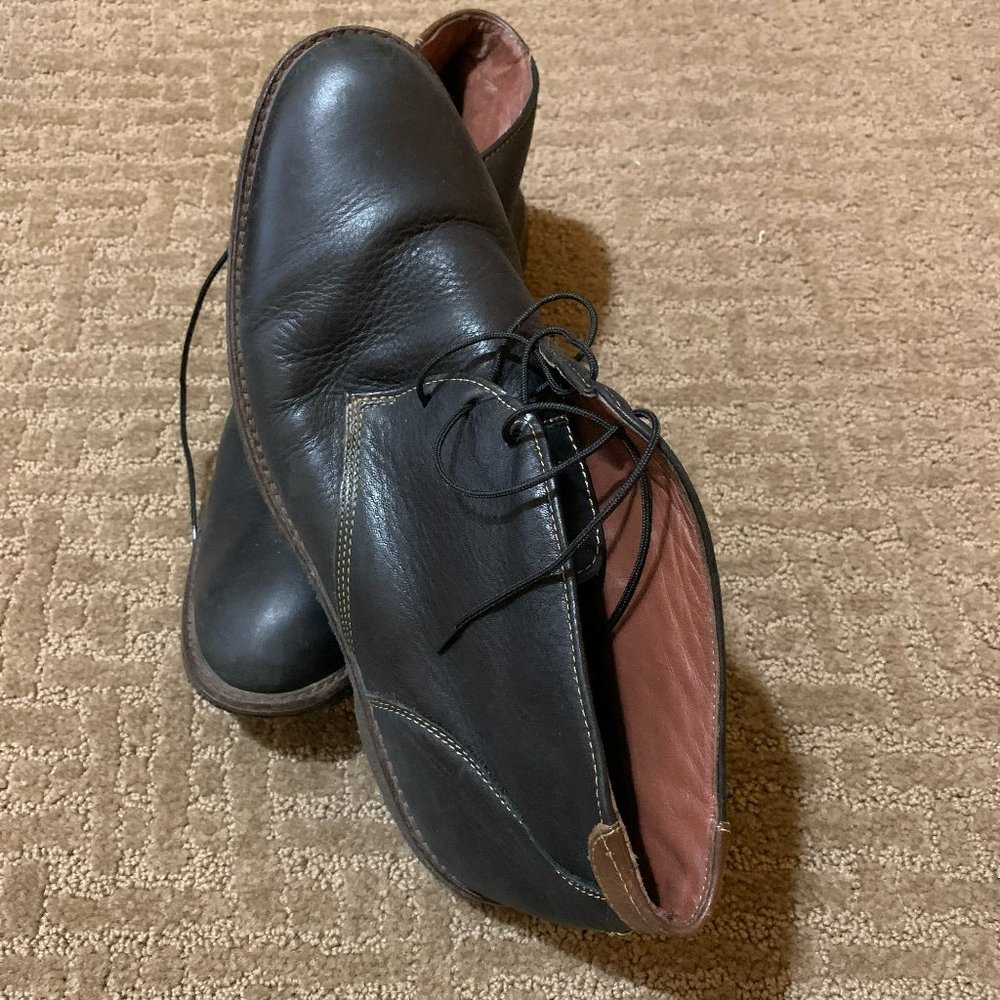 Mens Johnston & Murphy Black Leather Shoe